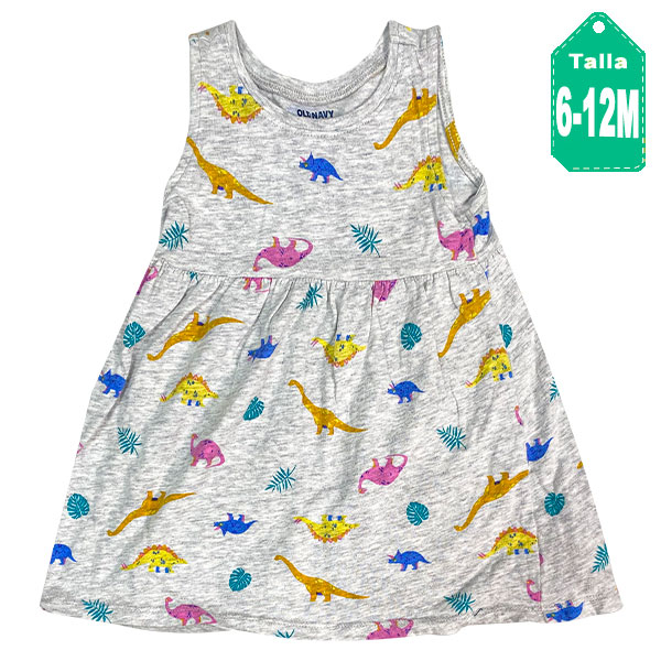 Vestido Old Navy Estampado- 6M/12M