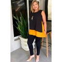 Bluson DKNY Negro y Mostaza- L