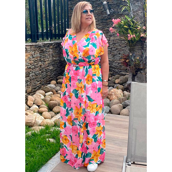 Vestido Donna Ricco Floral- L