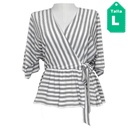 Blusa DKNY Rayas- L