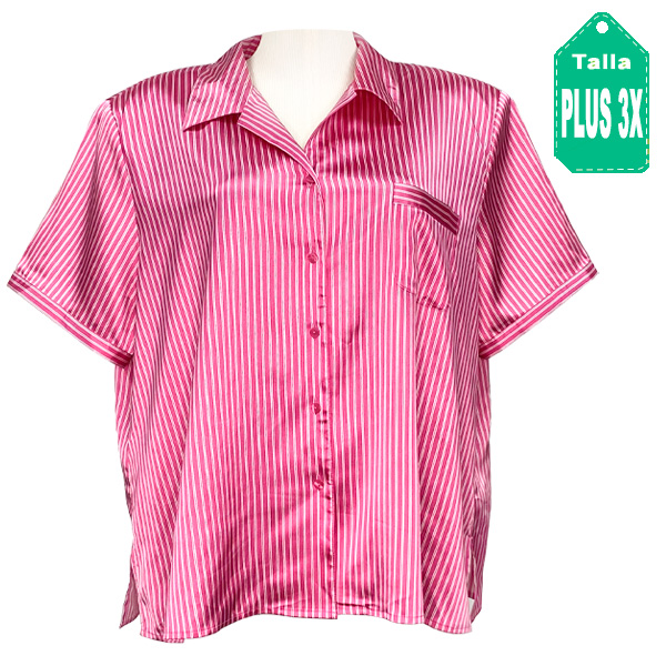 Camisa El Corte Ingles Lineas- Plus Size
