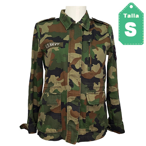 Chaqueta Pull&Bear Camuflaje- S