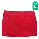 Falda Stradivarius Rojo- L