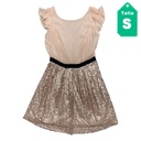 Vestido Forever21 Nude y Lentejuelas- S