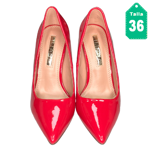Tacones Liliana Rojo- 36