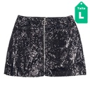 Falda En Creme Negro- L
