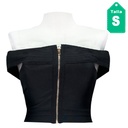 Crop Top Wow Couture Negro- S