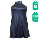 Vestido StudioF Azul Metalizado- M