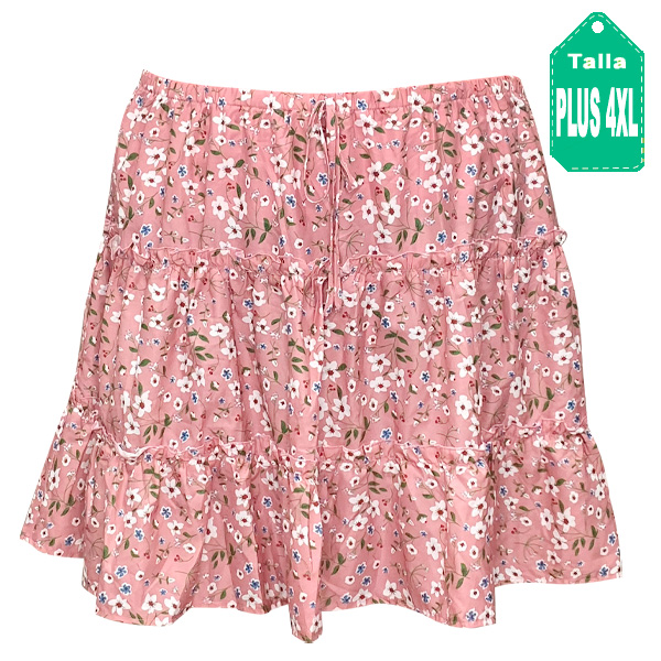Falda Shein Floral- Plus Size