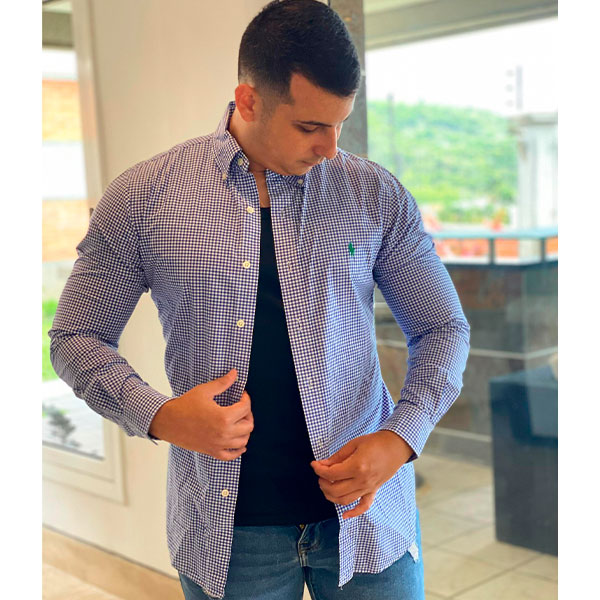 Camisa Ralph Lauren Cuadros- S