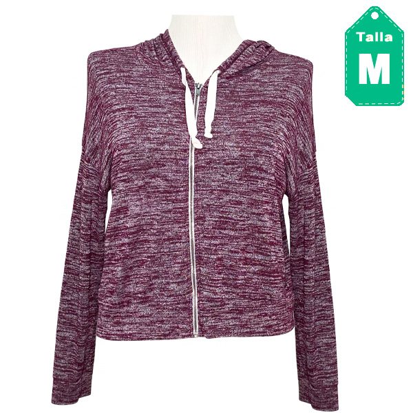 Sweater American Eagle Vinotinto y Gris- M