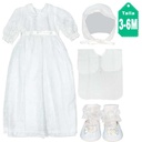 Set de Faldellin Blanco- 3/6M