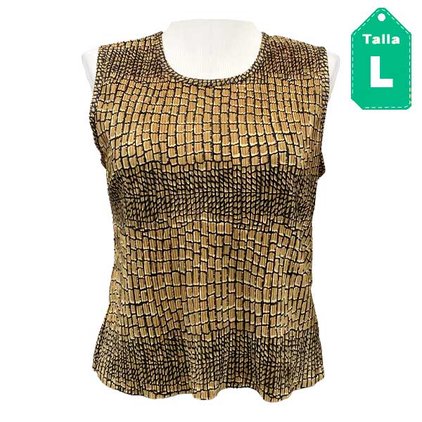 Blusa Plissé Estampado- L