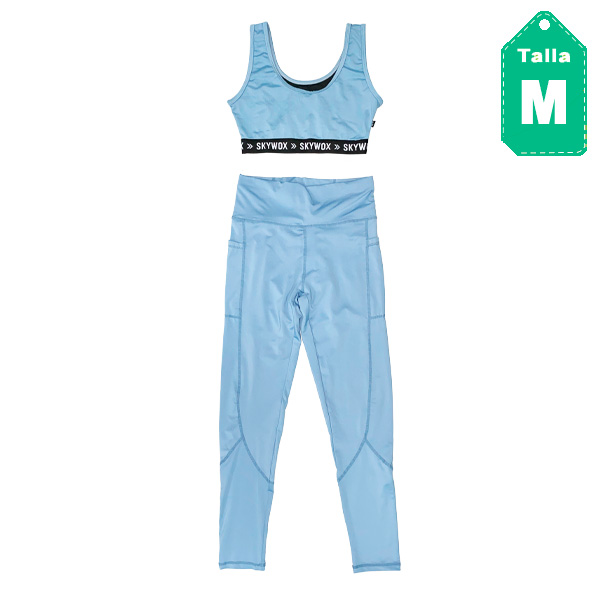 Conjunto Shein Azul Claro y Negro- M