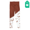 Leggins Marron y Blanco- M