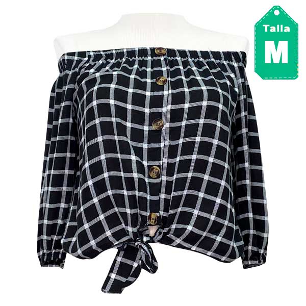 Blusa Cuadros- M