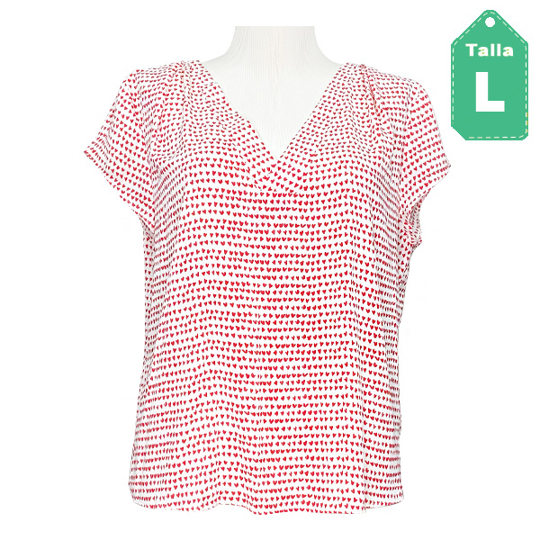 Blusa HyM Corazones- L