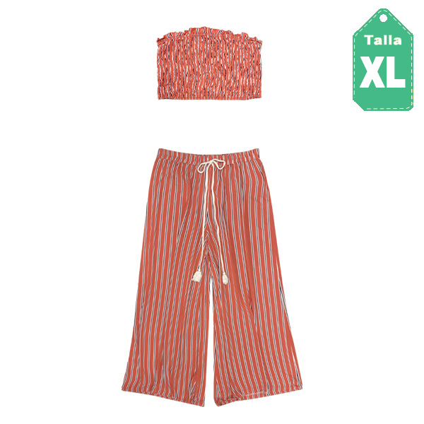 Conjunto Shein Rayas- XL