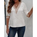 Blusa Shein Marfil y Nude- M