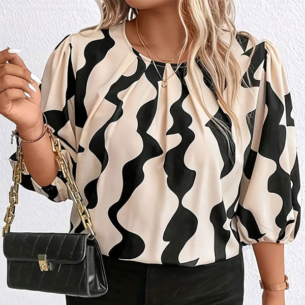 Bluson Shein Nude y Negro- M