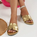 Sandalias Dorado- 43