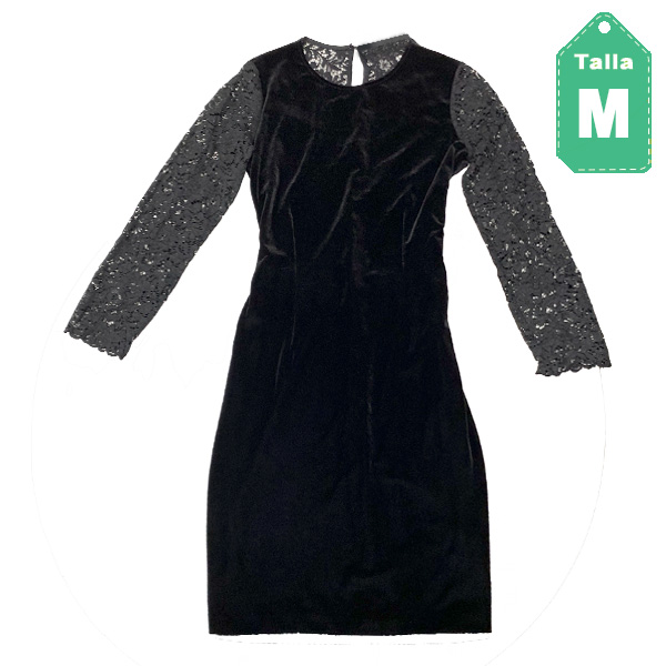 Vestido Zara Negro- M