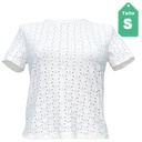 Blusa de Hoyos Zara Blanco- S