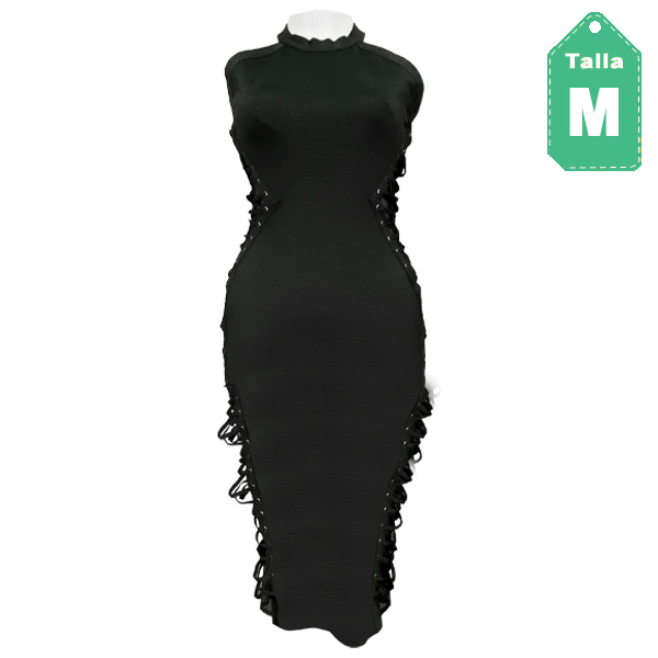 Vestido Gold Label Negro- M