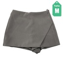 Falda Short Zara Gris- M