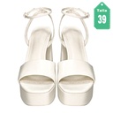 Tacones Stradivarius Blanco- 39