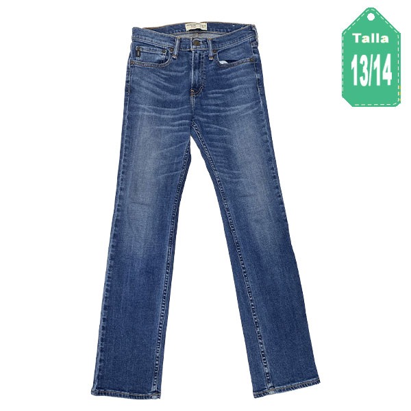 Jeans Abercrombie Prelavado- 13/14