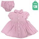 Vestido Ralph Lauren Rayas- 12M