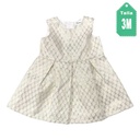 Vestido Carter´s Blanco y Dorado- 3M