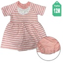 Vestido Carter´s Rosa Vieja y Blanco- 12M