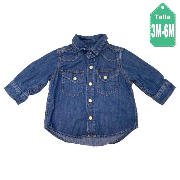 Camisa BabyGap Jeans- 3/6M