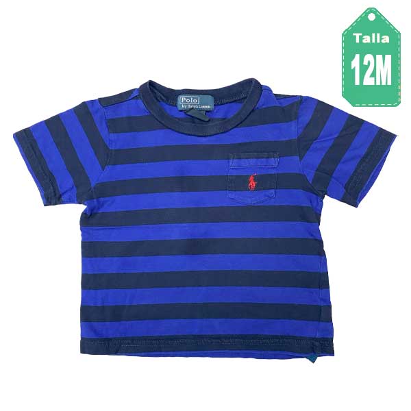 Franela Polo Franjas- 12M