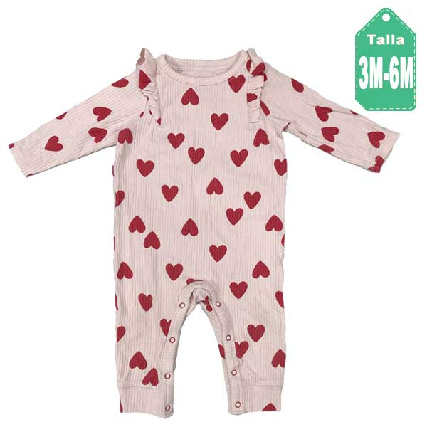 Enterizo Cat&Jack Corazones- 3/6M
