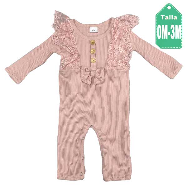 Enterizo Rosa Vieja- 0/3M