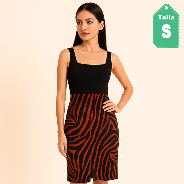 Falda Stradivarius Animal Print- S