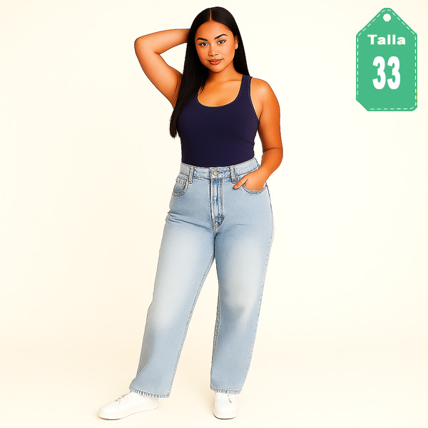 Mom Jeans Fashion Prelavado- 33