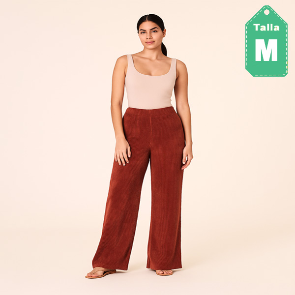 Pantalon Shambray Terracota- M