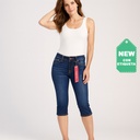 Jeans Tipo Pescador Vigos Azul Oscuro