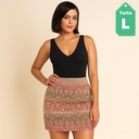 Falda Marineblu Estampado- L