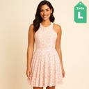 Vestido D´devine Nude y Rosa Vieja- L 