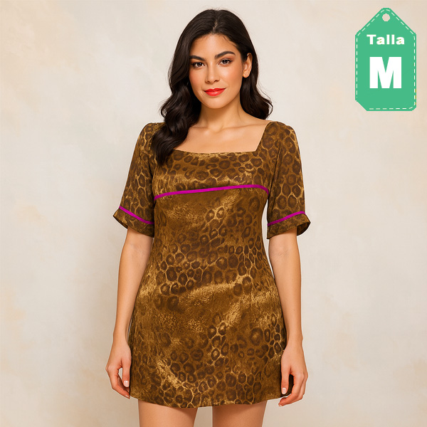 Vestido Animal Print- M