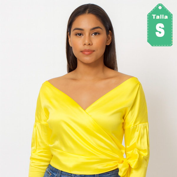 Blusa Olga Bolaños Amarillo- S