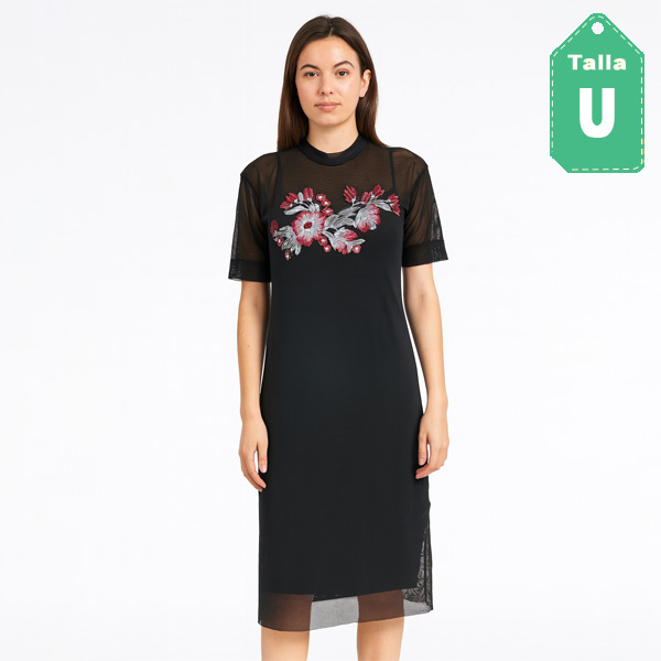 Sobretodo Malla Negro- Unica