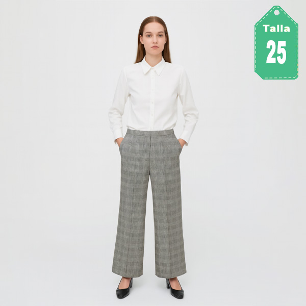 Pantalon Sisley Cuadros- 25