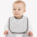 Babero Chick Pea Gris Claro y Gris Oscuro