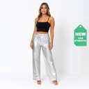 Pantalon Fancy Collection Plateado